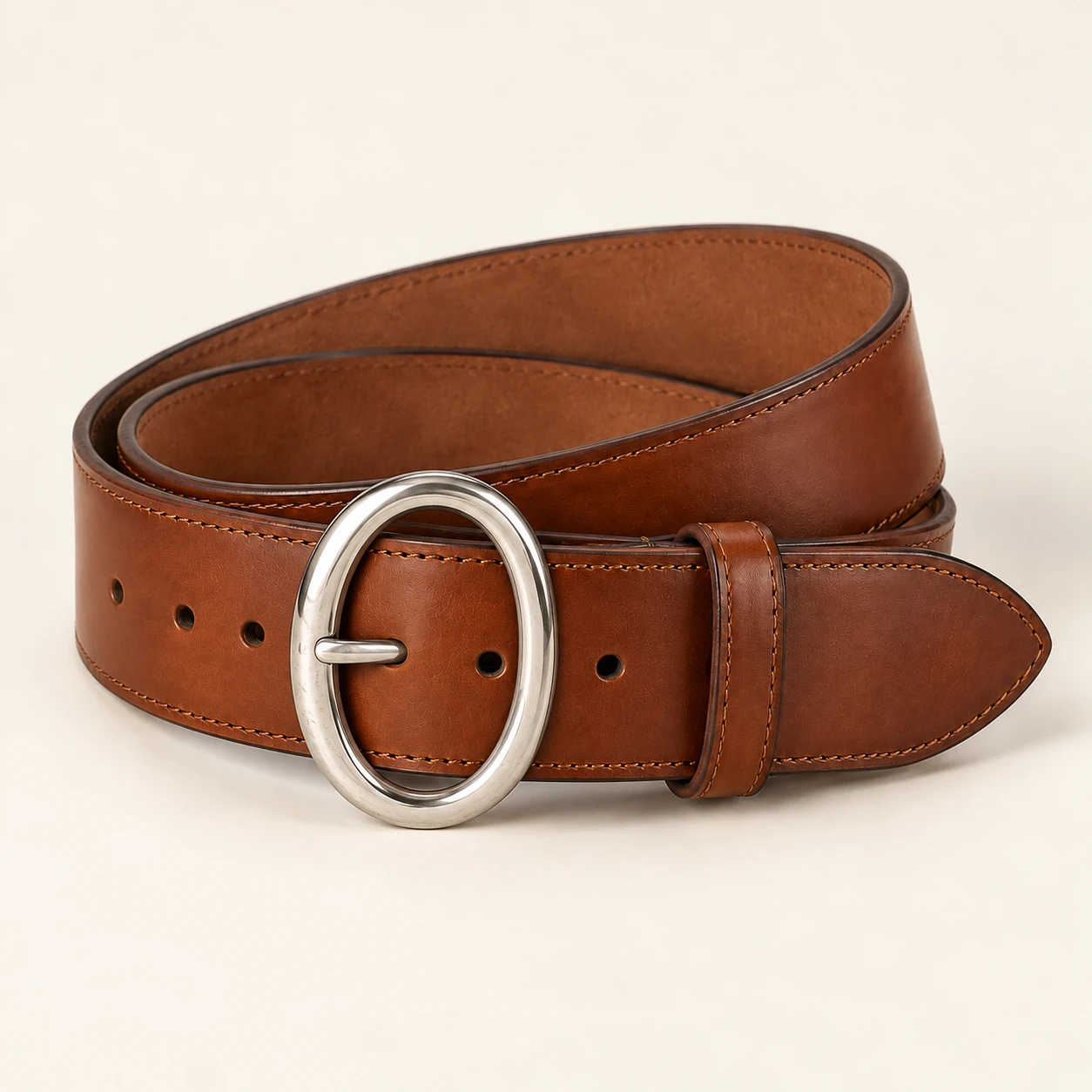 Frontier Classic, Saddle brown, 5 cm wide leather belt